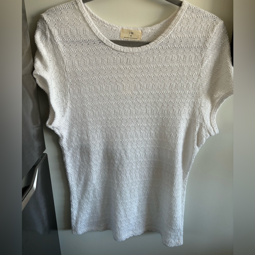 Anthro Pointelle Tee